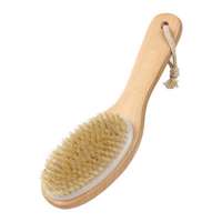 Short handle wooden body wash brush for wholesale