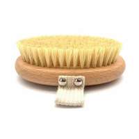 High Quality Customize Beech wood Body wash Brush with Natural Boar Bristles